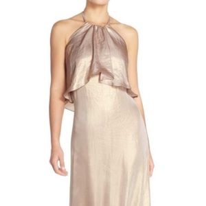 Nouvelle Amsale ‘Lilith’ Dress in Gold/Metallic S